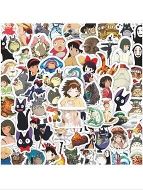 Studio Ghibli Sticker Bundle - Colorful Anime Characters